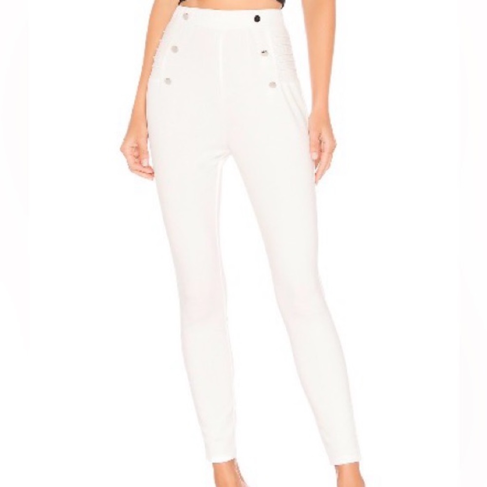 NWT Superdown White High-Waisted Leggings/trousers